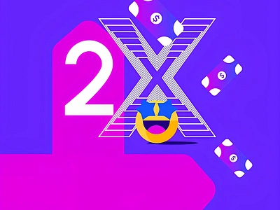 2x$ branding graphic design