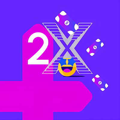 2x$ branding graphic design