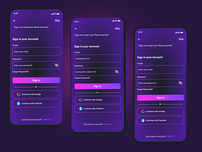log In Page UI Design design login design login page login page ui design mobile app design mobile app login page typography ui ux vector