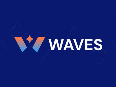 WAVES- Logo Design Concept blockchain branding creative crypto currency decentralized defi focus lab hola lab logo logo design logo designer modern nfts slack startup token w logo web3