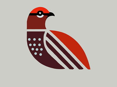 Artistic Logo Inspirations by Aravind Reddy Tarugu #10: Grouse aravind art branding clean design digital flat geometric graphic design icon logo modern nature red grouse reddy tarugu ui ux vector website