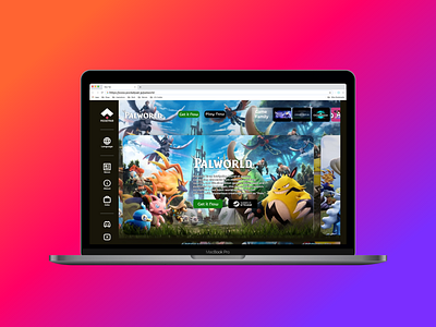 Palworld Game Website ui