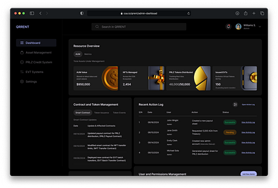 Designing an Asset Management Interface: The QRRENT System 3d admin admin dashboard admin facing platforms app assessment asset asset management asset management interface dashboard design interface nft based systems system ui web web3