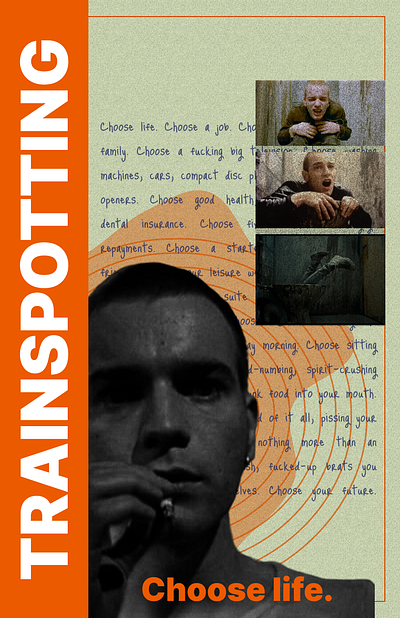 Trainspotting Graphic chooselife graphic design trainspotting art design trainspotting graphic design trainspotting layout traninspotting