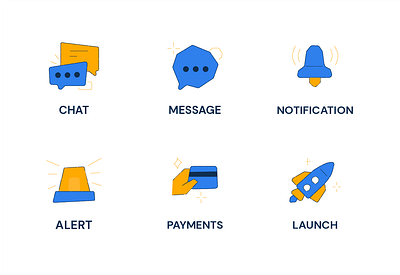 Iconset for a Fintech App branding graphic design icons ui