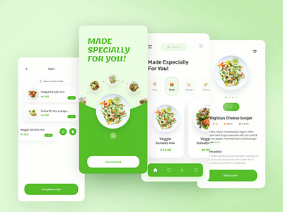 Food App UI/UX Design app design design figma food app ui uiux