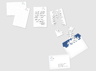 "Babel photos", puzzle letter, 2006 letterhead puzzle letter visual identity