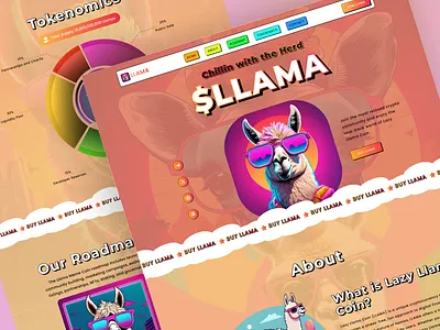 Meme coin landing page coin memes presale token