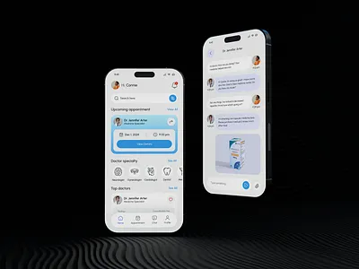 Doctor Appointment Mobile App UI/UX Case Study case study doctor appointment app figma hospital app medical app mobile app telemedicine app uiux case study uiux design ux case study