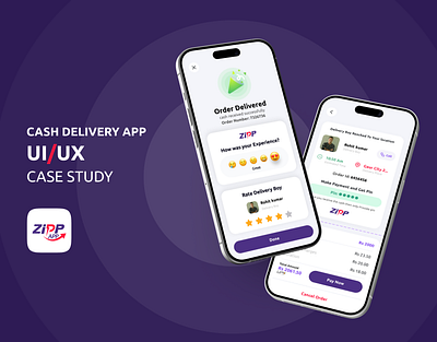 Cash Delivery App UI UX Design Case Study case study cash delivery app ui design mobile app design ui design ui ux desiign ux design