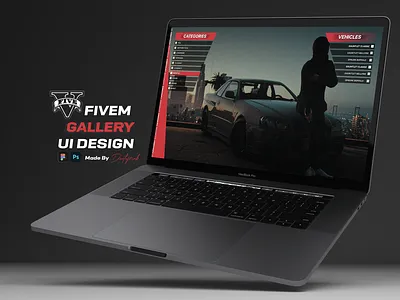 Gallery Design for GTA V FiveM branding design figma grand theft auto graphic design gta illustration logo roleplay ui