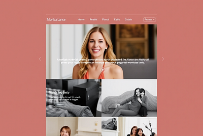 Monica Lance ShowIt Website Template branding design graphic design illustration logo template vector