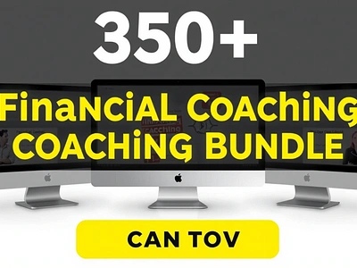 350+ Financial Coaching Bundle CANVA branding design graphic design illustration mockups vector