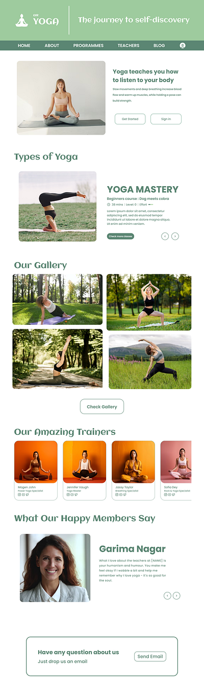 Air Yoga Light Theme 3d animation branding graphic design logo ui