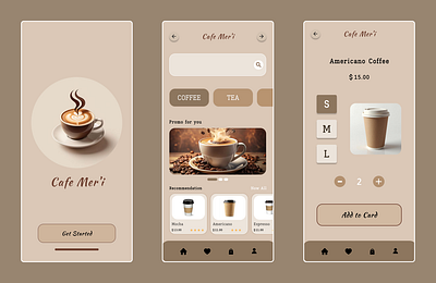 coffee mobile app 3d animation branding graphic design logo motion graphics ui