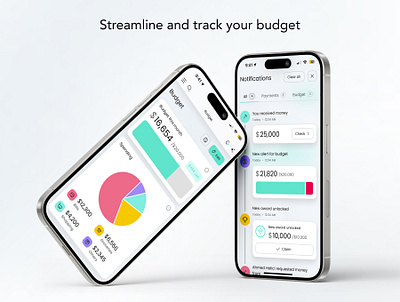 Frieda - Wallet App UI Kit admin app ai app analytics clean dark dashboard app ui graph minimal mobile app ui kit mobile dahboard pie chart saas app ui ux