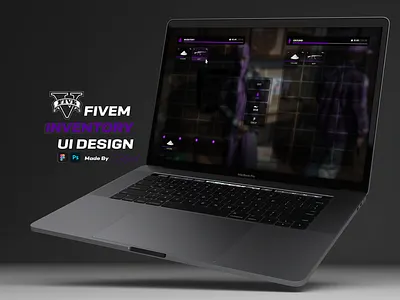 Inventory Design for GTA V I FiveM branding design figma grand theft auto graphic design gta illustration logo roleplay ui