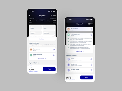 Flight Booking app design illustration minimal minimalist ui ux