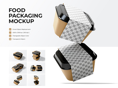 Food Packaging Mockup advcertising brand brand identity branding business display food identity marketing mockup presentation product mockup promotional visual identity