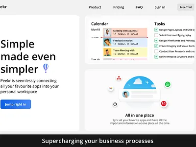 Bento Layout Landing Page