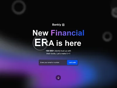 Landing Page for A Bank logo