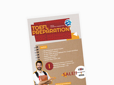 TOEFL Preparation Brochure agenda brochure flyer graphic design marketing poster toefl