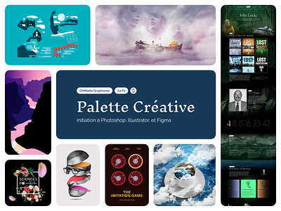 Palette Créative ・ DNMade graphisme ・ Année 1 Période 1 bento branding color creative palette design dnmade figma graphic design graphisme illustration illustrator logo photoshop school typography ui ux vector