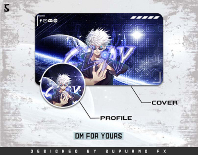 Facebook Page Profile And Cover Design Anime Edition cover design graphic design graphics profile design