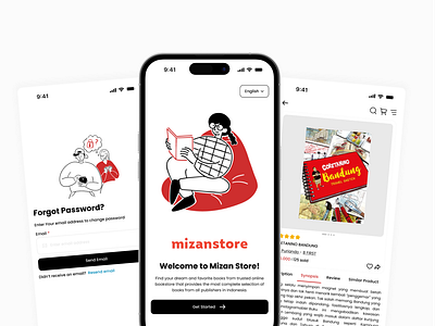 Mizan Store's Website Redesign bookstore case study figma mizanstore redesign ui website