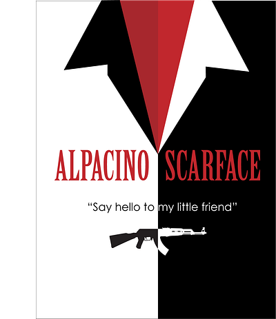 Scarface Poster graphic design