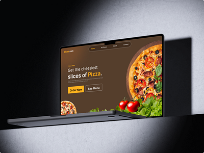 Pizza- Website Ui branding design food web design food web ui graphic design illustration pizza website ui ui ux ux web web design web ui website design