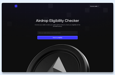 Airdrop Eligibility Checker Interface design figma ui ux web design web3