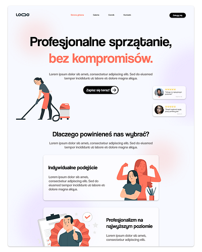 website design for a cleaning company app branding contact design designer graphic design illustration ios landing landing page logo services typography ui ux vector web web design website