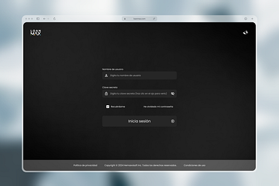 LOANMAX - Login Concept concept dark loans minimal