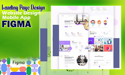 landing page designer 3d logo design banner figma graphic design landing page logo ui