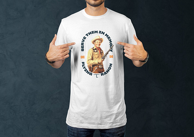 Ranch T-Shirt Design cowboy graphic design illustration nostalgic print ranch rustic tshirt western