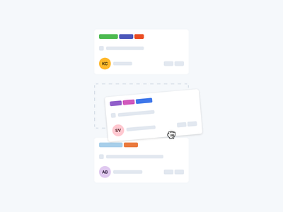 Tasks avatar colors cursor dashboard design exploration drag figma icons illustration labels light mode product design profile saas tags tasks ui ux web wireframe