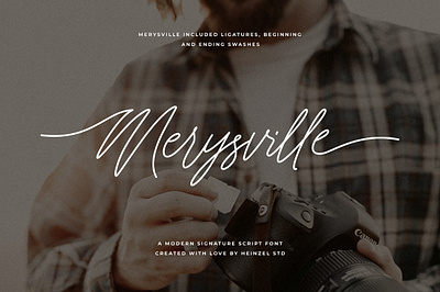 Merysville by Heinzel Std branding canva commercial use cricut cursive font cursive handwriting digital font display font graphic design handwriting handwritten logo magazine monoline font procreate font script font signature font social media post ui design wedding font