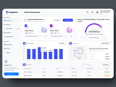 Healthcare Dashboard animation branding graphic design illustration logo typography ui ux