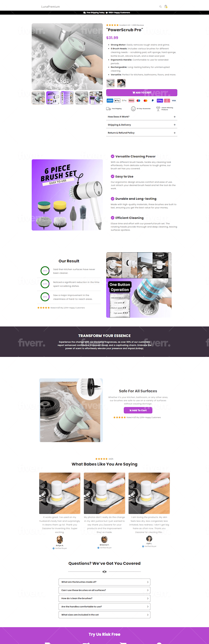 Shopify Website/Shopify Product Page abjahid design dropshipping store ecommerce website gempages landing page one product page one product store online shop pagefly product landing page redesign shopify shogun shopify shopify expert shopify landing page shopify product page shopify store shopify website web developer