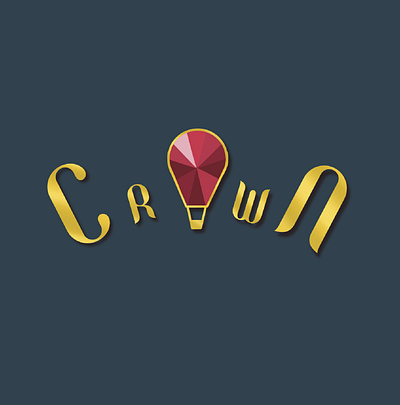 Logo: Crown design graphic design hot air balloon logo logo design