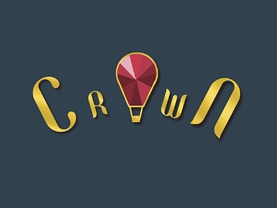 Logo: Crown design graphic design hot air balloon logo logo design