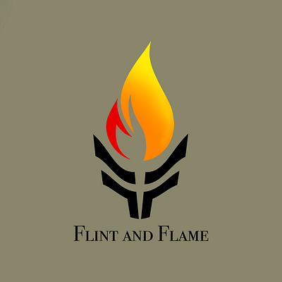 Logo Design: Flint and Flame branding design firewood logo logo design