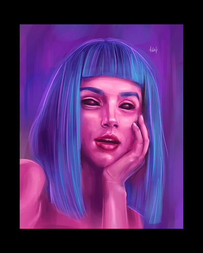 Joi Portrait - Digital Paint - 2022 digital paint illustration paint portrait