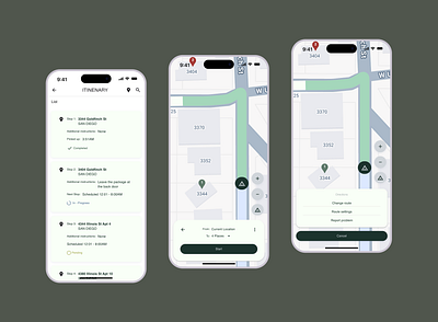 Amazon Driver App Redesign amazon redesign amazonapp appredesign appui driverapp figmadesign interactiondesign locationtracking navigationui redesign routeoptimization ui design uiux design userflow uxdesign