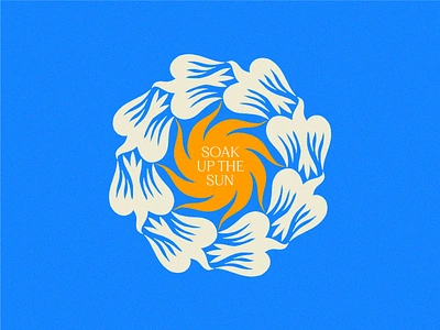 soak up the sun badge birds color palette design illustration illustrator print procreate sheryl crow soccer mommy sun typography