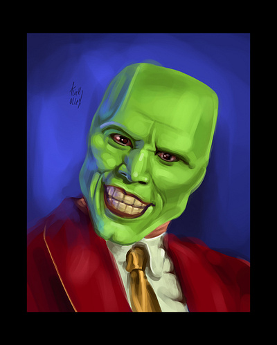 The Mask - 2022 digital paint digital painting illustrating illustration jim mask movie characters paint portrait