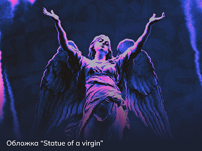 Обложка “Statue of a virgin” 3d graphic design logo motion graphics