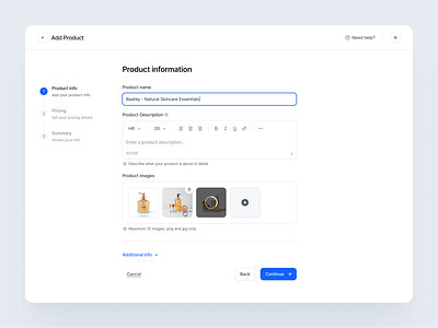 Add Product Flow - SquareUi add product design system figma product product design ui ux web design