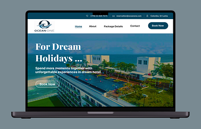 OceanOne Hotel Website ui